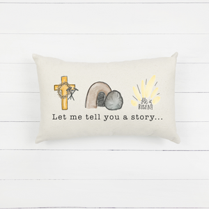 Let Me Tell You A Story Easter Lumbar Pillow