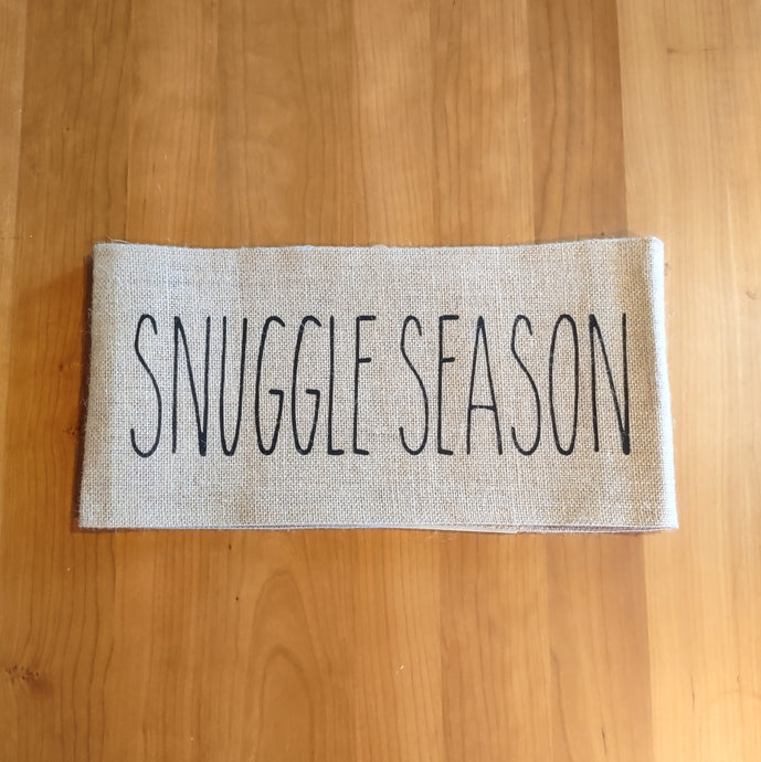 Snuggle Season Burlap Pillow Wrap - Clearance