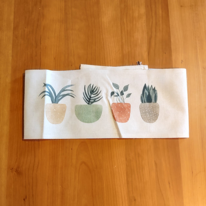 Watercolor Potted Houseplants Pillow Wrap - Clearance