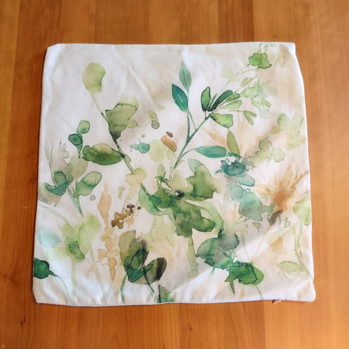 Watercolor Foliage Pillow Cover - Clearance