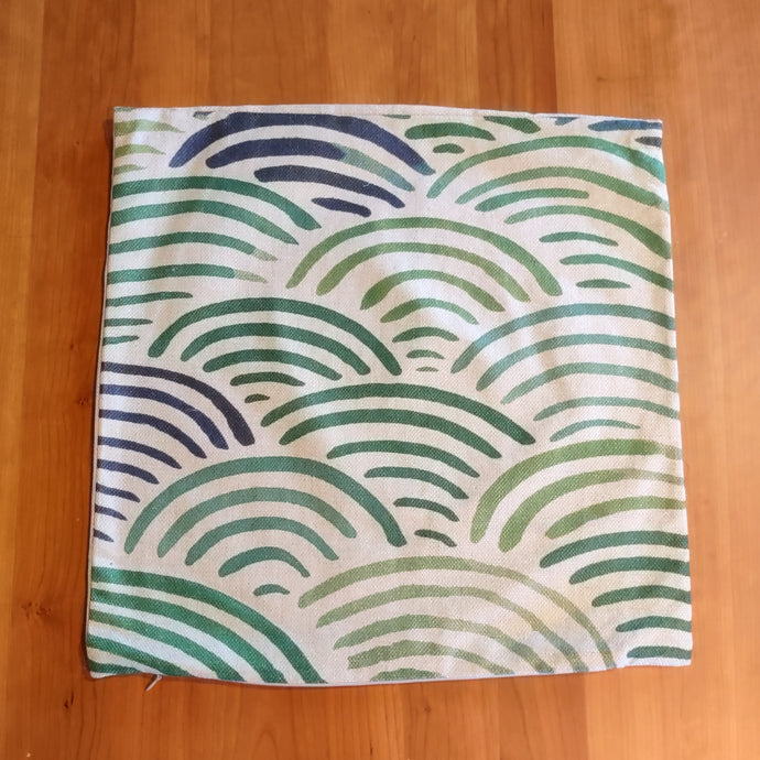 Green Arches Pillow Cover - Clearance