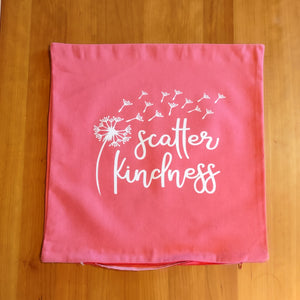 Scatter Kindness Pink Pillow Cover - Clearance