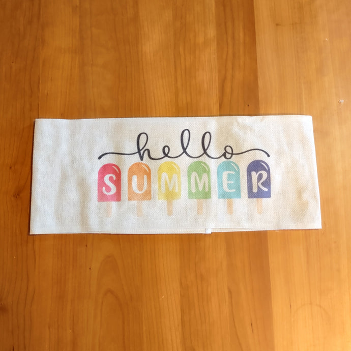 Hello Summer Popsicles Pillow Wrap - Clearance