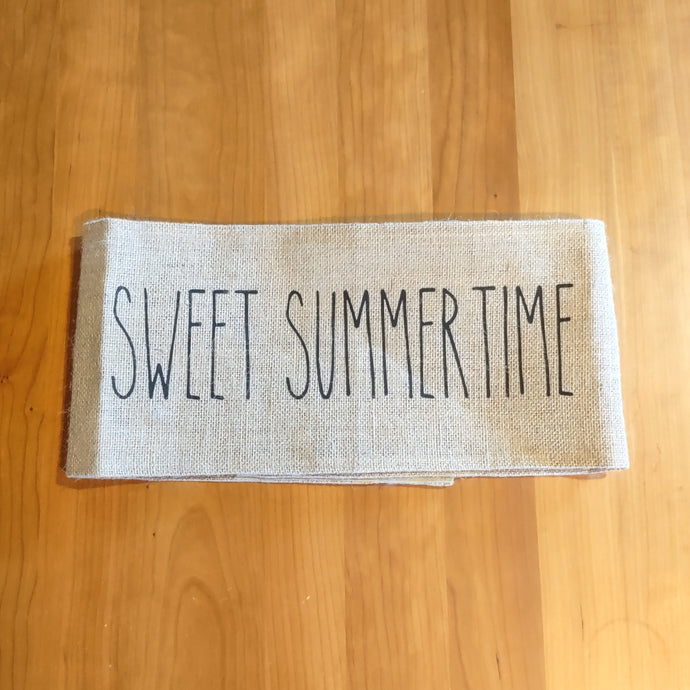 Sweet Summertime Burlap Pillow Wrap - Clearance