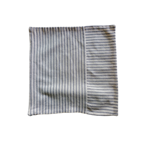 Grey Striped Pillow Cover
