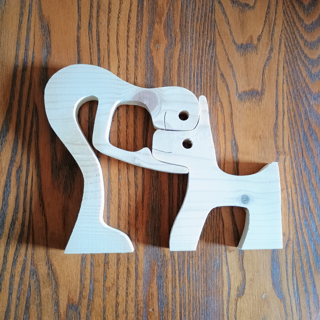 Best Man's Friend Unfinished Wooden Puzzle