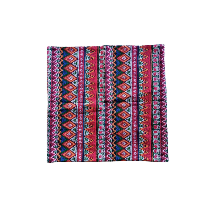 Bright Vertical Striped Print - Red