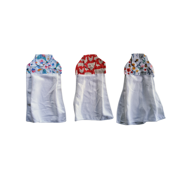 Snap top microfiber dish towel