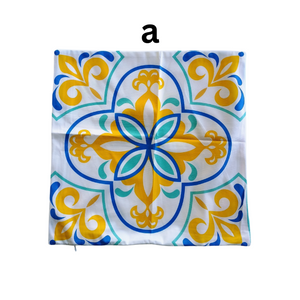 Bright Yellow, Blue and Teal Pillow Covers - 4 options