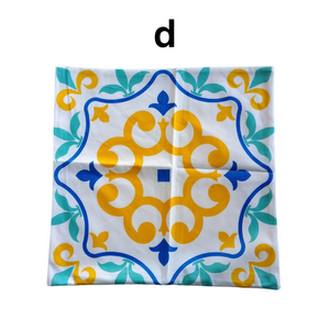 Bright Yellow, Blue and Teal Pillow Covers - 4 options