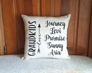 Grandkids Pillow for Grandparents