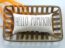 Hello Pumpkin Autumn Decor Lumbar Pillow