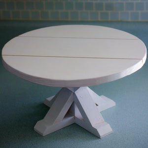 Farmhouse Table Cake Stand with Shiplap top