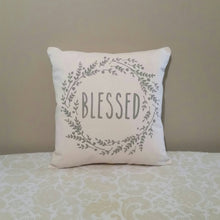 Blessed Farmhouse Wreath Pillow