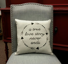 A True Love Story Never Ends Decorative Accent Pillow